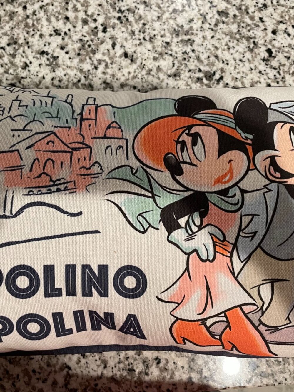 Disney Mickey & Minnie EPCOT Italy Pillow